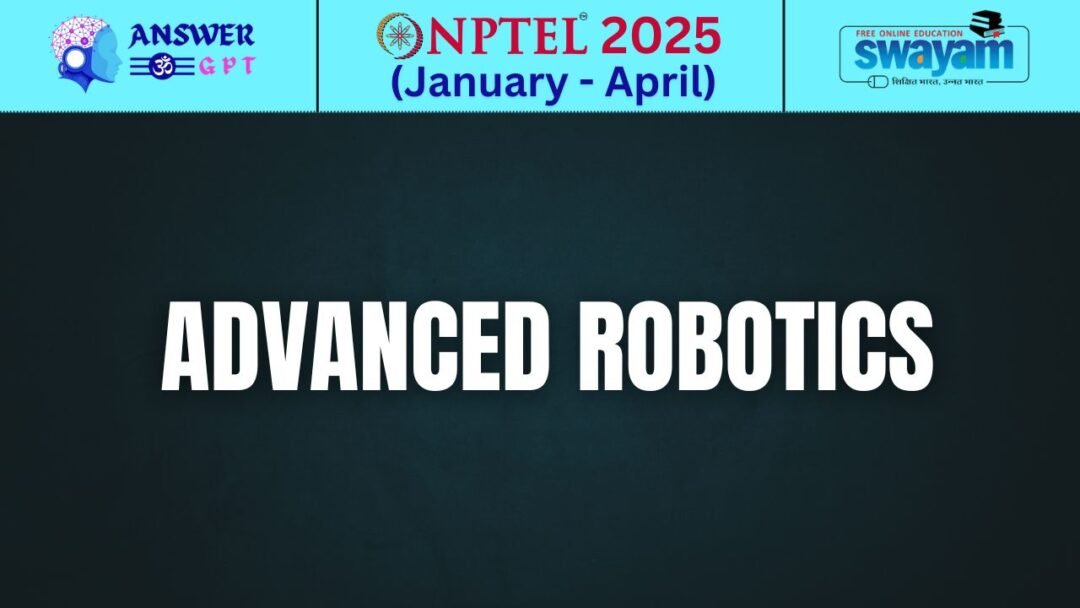 Advanced Robotics